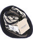 Wool Jacquard Knit Hat - Navy Thumbnail