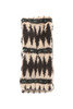 Jacquard Fleece Scarf - Beige Thumbnail