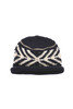 Wool Jacquard Knit Hat - Navy Thumbnail