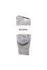 R1001 Double Face Crew Socks - M Grey Thumbnail