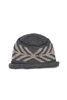 Wool Jacquard Knit Hat - Grey Thumbnail