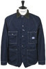 8oz Denim Lining CACTUS Coverall(Arabesque) - Indigo Thumbnail