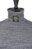 TOP Jersey High Neck Pocket Long Sleeve Tee - Charcoal Thumbnail