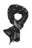 Fulling Wool Scarf PAISLEY BANDANNA - Black Thumbnail