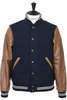 Varsity Jacket - Dark Navy/Antique Rust Thumbnail