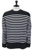 Marine Rachel Cotton Long Sleeve Tee - Navy/White Thumbnail