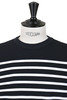 Marine Rachel Cotton Long Sleeve Tee - Navy/White Thumbnail