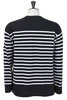 Marine Rachel Cotton Long Sleeve Tee - Navy/White Thumbnail