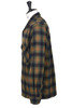 #F3505 Nel Open Collar Flannel Check Shirt - Green Thumbnail