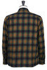 #F3505 Nel Open Collar Flannel Check Shirt - Green Thumbnail