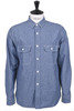 F3494 Chambray Work Shirt - Blue Thumbnail