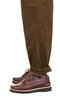 #F0533 One Tuck Corduroy Trouser - Brown Thumbnail