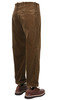 #F0533 One Tuck Corduroy Trouser - Brown Thumbnail