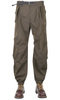 High Count Cloth Side Zip Hem Pants - Dark Khaki Thumbnail