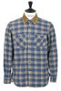 Shirt Kansas Heavy Japanese  Check - Cobalt Thumbnail