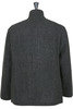 01-6153-H61 Relax Fit Harris Tweed Jacket - Black Thumbnail