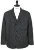 01-6153-H61 Relax Fit Harris Tweed Jacket - Black Thumbnail