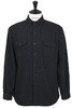 03-V8072-61 Vintage Fit Flannel Work Shirt - Black Thumbnail