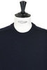 Crew Neck Wool Sweater - Navy Thumbnail