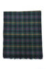 Woollen Rectangle Scarf - Green/Navy Thumbnail