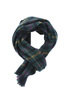 Woollen Rectangle Scarf - Green/Navy Thumbnail