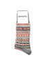 R1478 Fair Isle Crew Socks - Grey Thumbnail