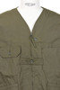 Cardigan Jacket Coated Cotton - Olive Thumbnail