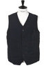 31-50-3301 Tumbler Work Vest Wool/Linen - Navy Thumbnail