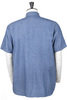 01-V8170-84 Vintage Fit Short Sleeve Work Shirt Chambray - Blue Thumbnail