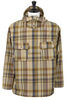 Cagoule Shirt Cotton Madras Plaid - Olive Thumbnail