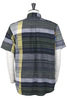 Popover BD Shirt Dobby Jacquard - Navy/Yellow/Green Thumbnail