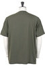 Gecko Print Cross Crew Neck T-Shirt - Olive Thumbnail