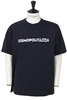 Cosmopolitanism Print Cross Crew Neck T-Shirt - Navy Thumbnail