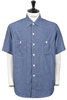 #1206 No.6 Shirt Short Sleeve Classic Chambray - Indigo Thumbnail