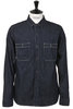 Denim Work Shirt One Wash 47-701E - Indigo Thumbnail