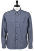 SV-SH-010 Selvedge Chambray Work Shirt - Indigo Thumbnail