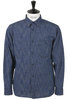 SV-SH-511 Kurume Kasuri Work Shirt - Navy Thumbnail