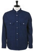 #F3507 Gauze Work Shirt Cotton - Indigo Thumbnail