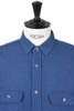 #F3507 Gauze Work Shirt Cotton - Blue Thumbnail