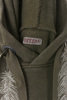 SWT Knit Feather Cord Hoodie - Khaki Thumbnail