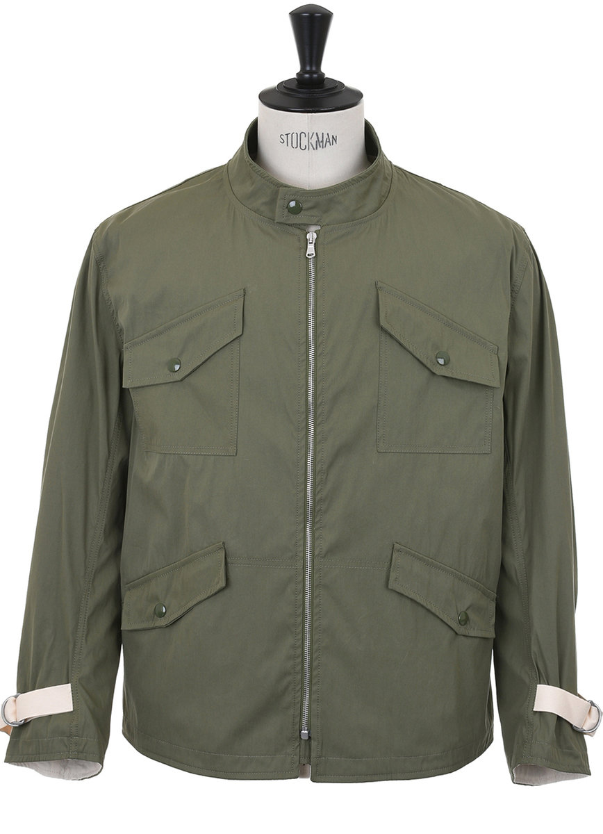 Military green hotsell leather jacket