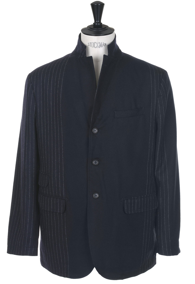 Engineered Garments Archive Lawrence Jacket Wool Chalk Stripe