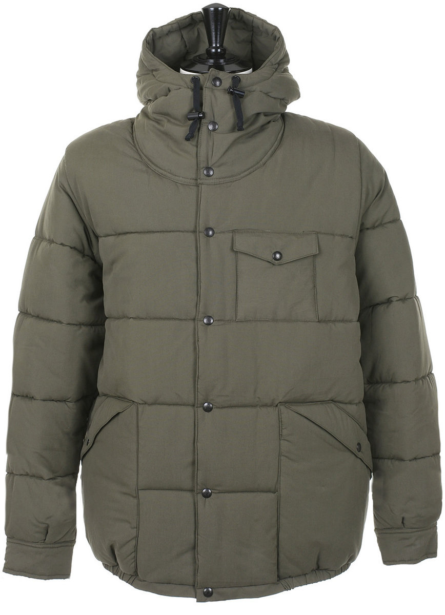 Monitaly Puffer Parka Vancloth Oxford - Olive | Kafka Mercantile