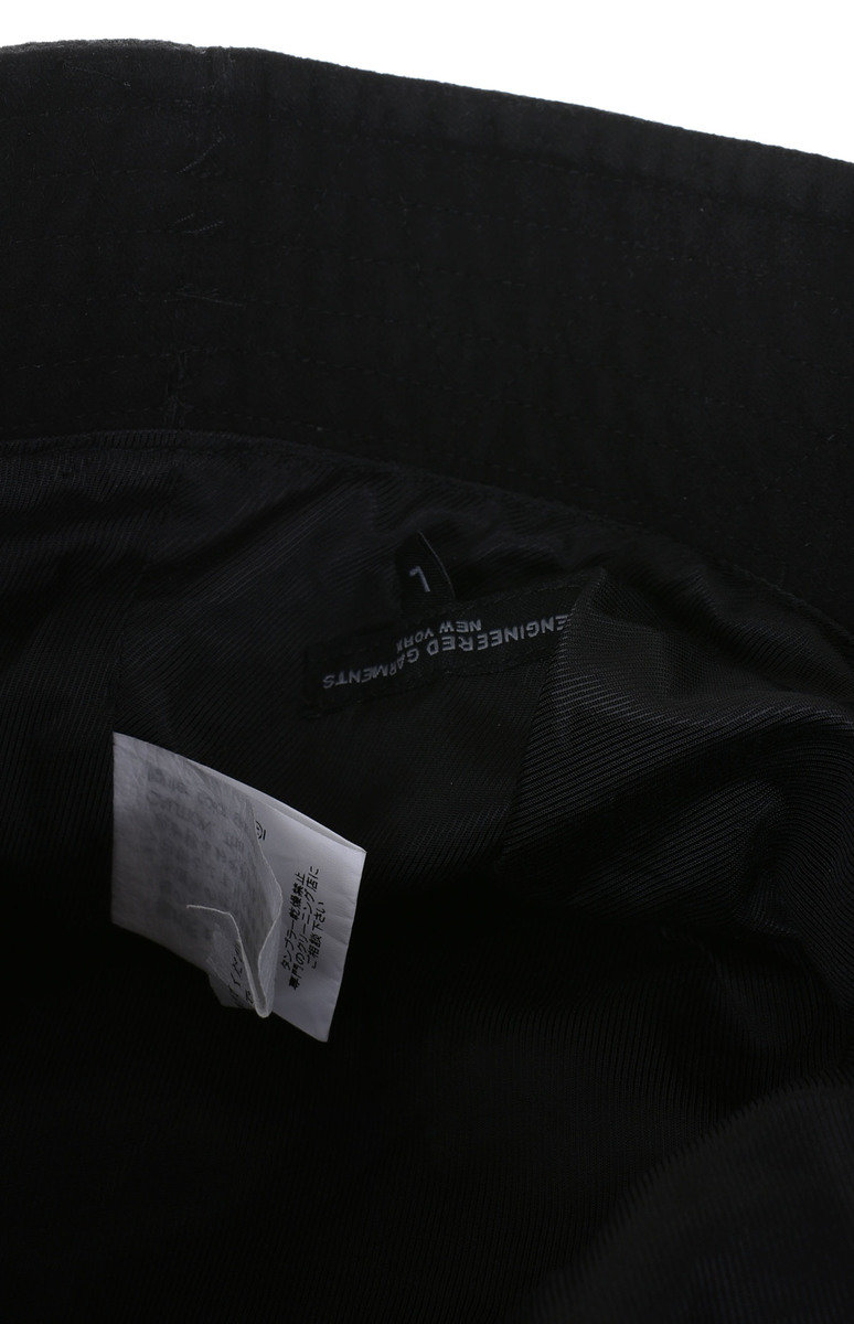 Engineered Garments Bucket Hat Cotton Moleskin Black | Kafka