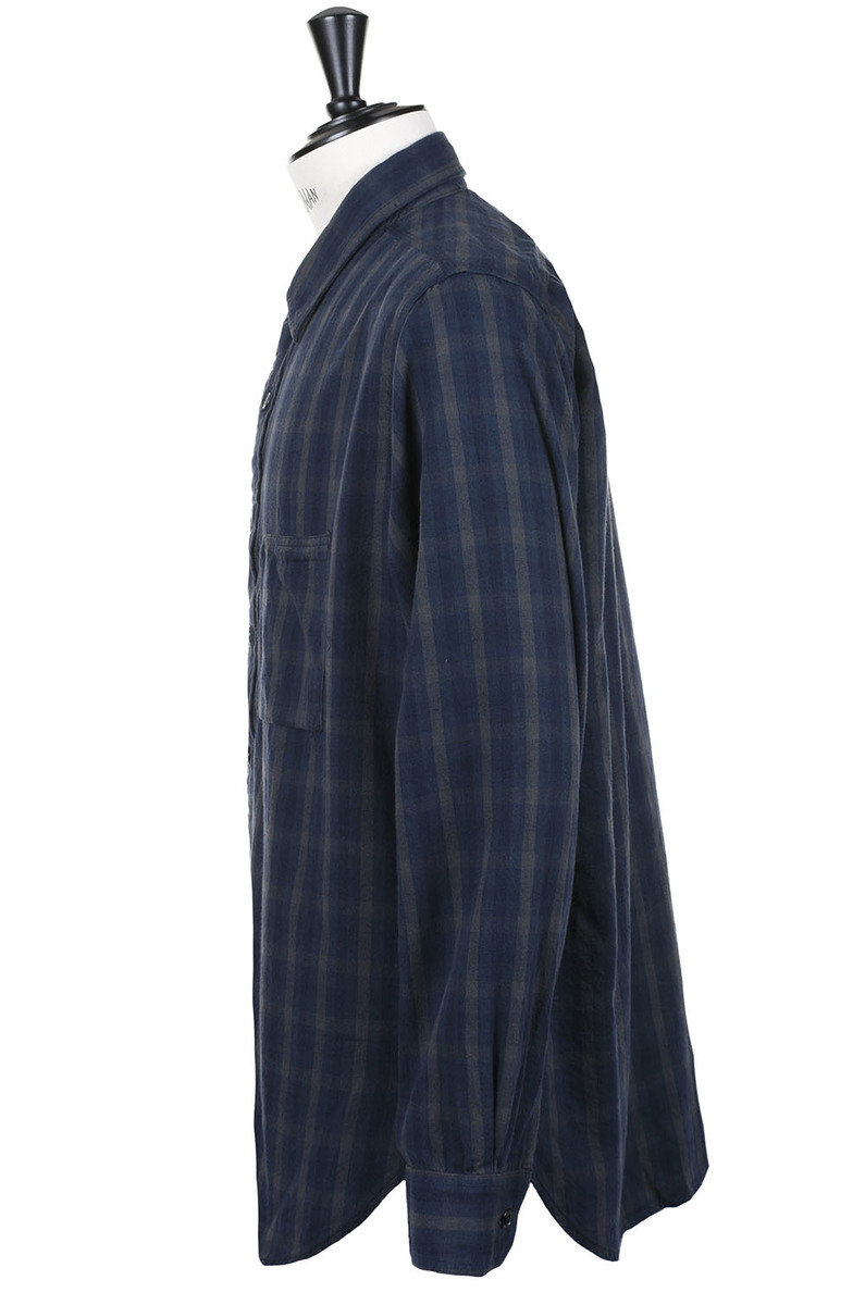 【中古品】30s40s Plaid Flannel Work Shirt / 30年代 40年代 ダブルウェア フランネル ワーク シャツ ネルシャツ ビンテージ 20s50s Sサイズ