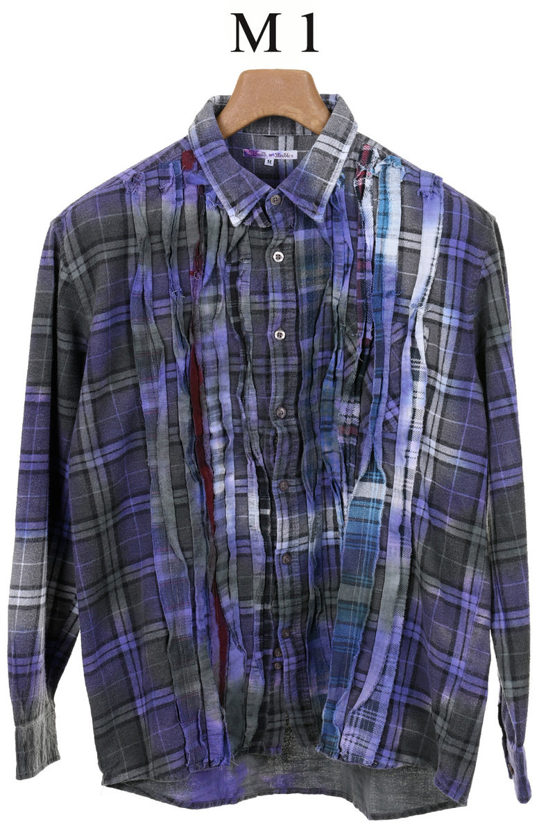 Rebuild by Needles Flannel Shirt - Ribbon Shirt / Tie Dye at Kafka  Mercantile