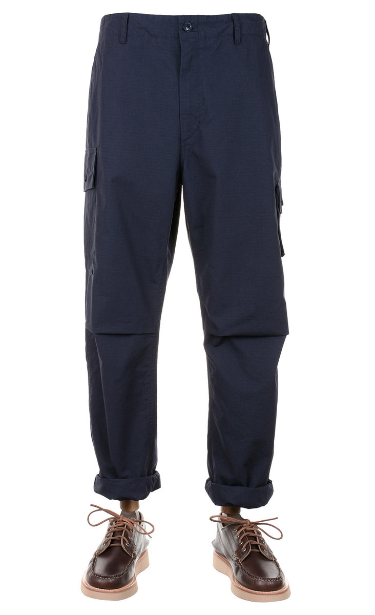 Navy Blue Polyester/Cotton Cargo Pant BK908NV