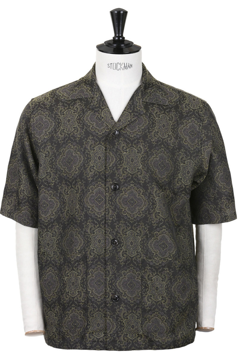 Needles Needles Cabana Shirt C/PE Arabesque Jacquard - Brown