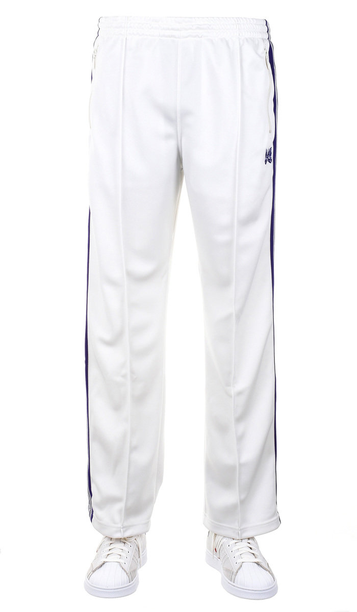 Needles Track Pant Poly Smooth - Ice White at Kafka Mercantile