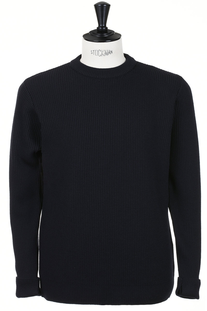 Barena Corba Sweater Wool Cruna - Navy | Kafka Mercantile